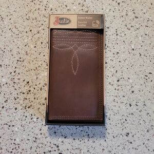 Justin Boots Mens Rodeo Genuine Leather Wallet Boot Stitch Detail Cowboy Western
